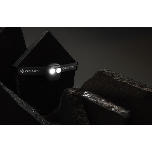 black Linterna frontal Gear X RCS rPlastic con sensor movimiento