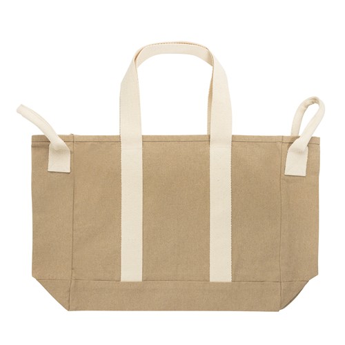 beis Bolsa playa BEAU AWARE™ lona reciclada 400 g/m² asa lateral