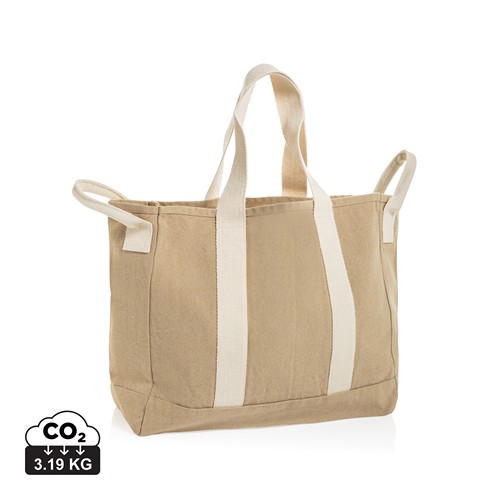 beis Bolsa playa BEAU AWARE™ lona reciclada 400 g/m² asa lateral