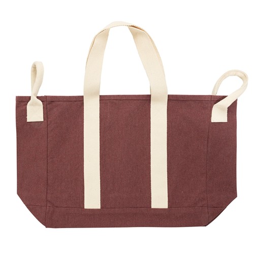 marrón oscuro vintage Bolsa playa BEAU AWARE™ lona reciclada 400 g/m² asa lateral