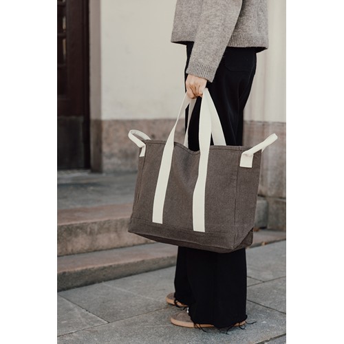 marrón Bolsa playa BEAU AWARE™ lona reciclada 400 g/m² asa lateral
