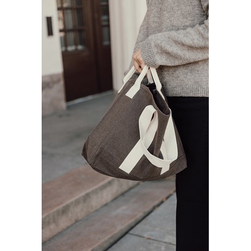 marrón Bolsa playa BEAU AWARE™ lona reciclada 400 g/m² asa lateral