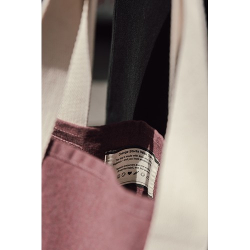 marrón oscuro vintage Bolsa playa BEAU AWARE™ lona reciclada 400 g/m² asa lateral