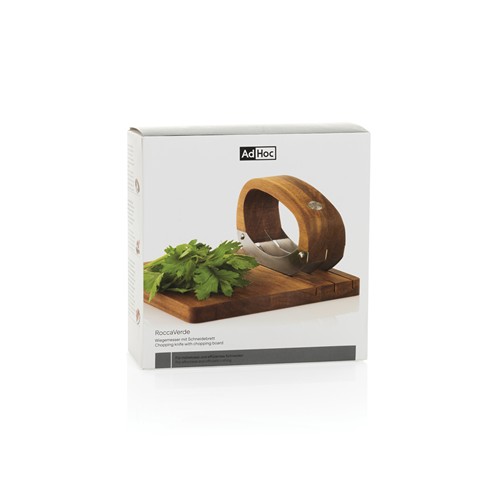 Cuchillo para picar AdHoc RoccaVerde con tabla de cortar