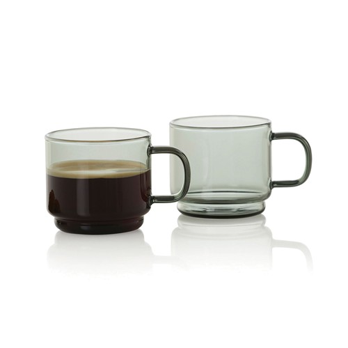 transparente 2 Tazas de espresso AdHoc Impact 70 ml