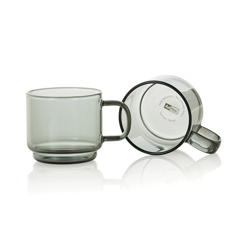 transparente 2 Tazas de espresso AdHoc Impact 70 ml