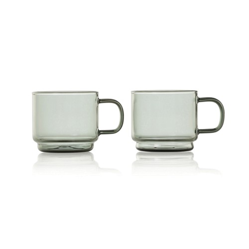 transparente 2 Tazas de espresso AdHoc Impact 70 ml