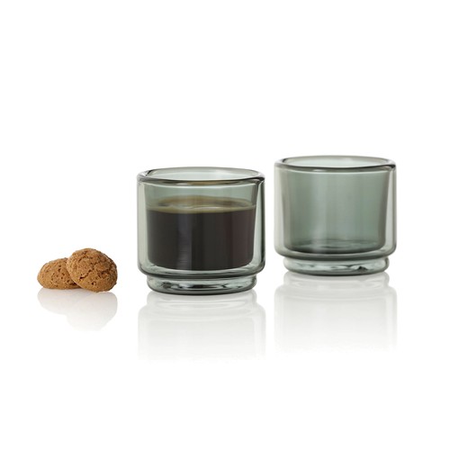 transparente 2 tazas Espresso AdHoc Impact de 45 ml