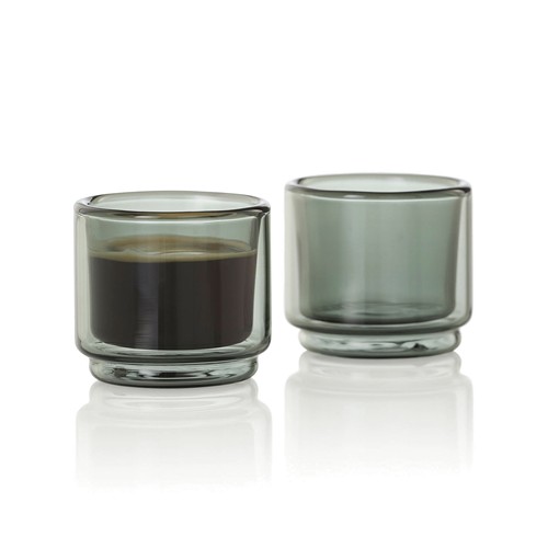 transparente 2 tazas Espresso AdHoc Impact de 45 ml