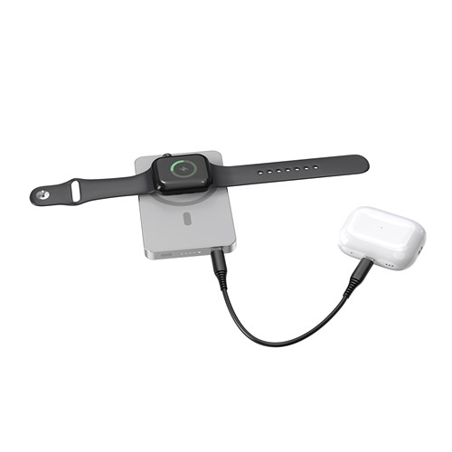 plateado Batería inalámbrica magnética Urban Vitamin Marin 5000 mAh
