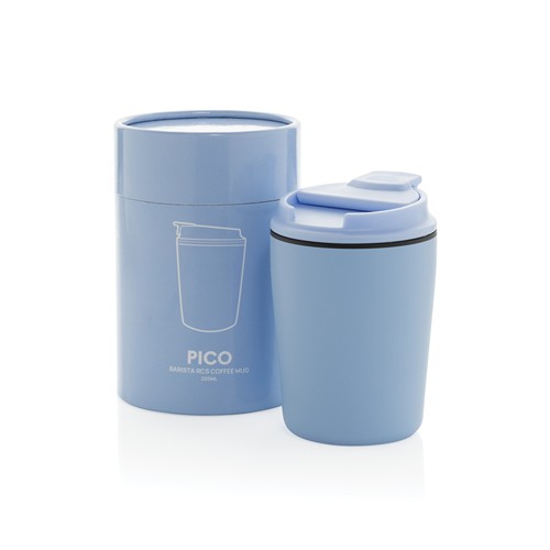 azul claro Taza café Pico Barista RCS 220 ml en caja de regalo tubular