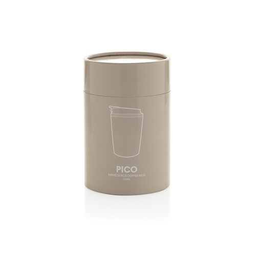 beis Taza café Pico Barista RCS 220 ml en caja de regalo tubular