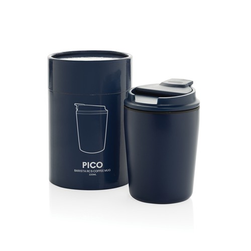 azul marino Taza café Pico Barista RCS 220 ml en caja de regalo tubular
