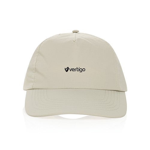 beis Gorra de béisbol KENTO URBAN RCS 5 paneles nailon reciclado