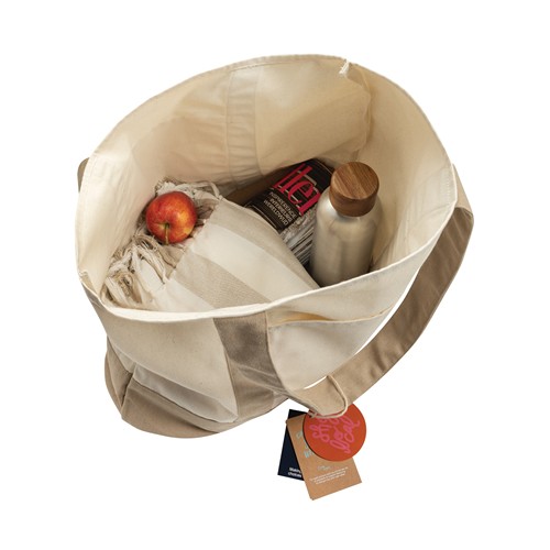 Sac cabas 350gsm en coton recyclé AWARE™ SHOP LOCAL - 4