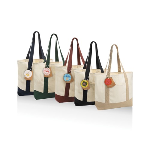 Sac cabas 350gsm en coton recyclé AWARE™ SHOP LOCAL - 6