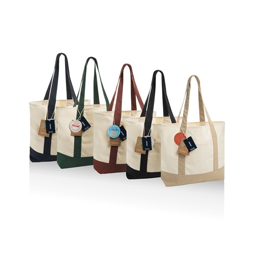 Sac cabas 350gsm en coton recyclé AWARE™ SHOP LOCAL - 5