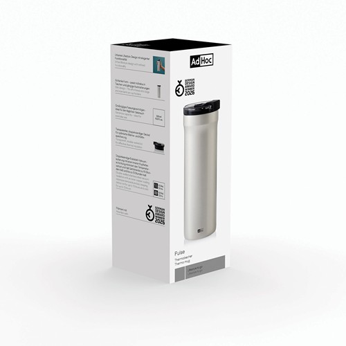 gris claro AdHoc Taza térmica Pulse
