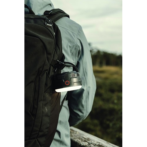 black Linterna camping portátil Nordic Drift Everest RCS manivela