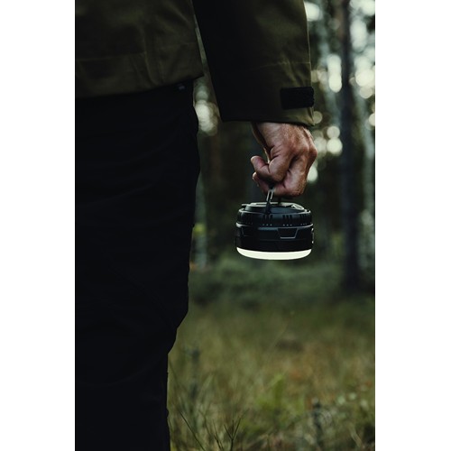black Linterna camping portátil Nordic Drift Everest RCS manivela
