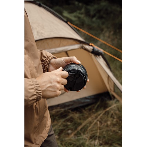 black Linterna camping portátil Nordic Drift Everest RCS manivela