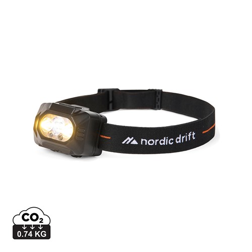 LINTERNA FRONTAL DOBLE BATERÍA NORDIC DRIFT EVEREST