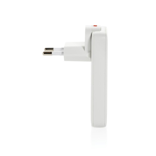 white Cargador plano Fluxo RCS 65W GaN y conectores universales