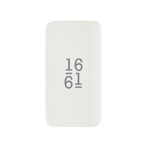 white Cargador plano Fluxo RCS 65W GaN y conectores universales