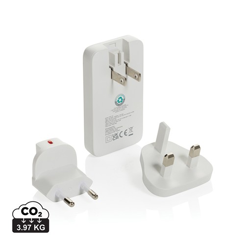 CARGADOR PLANO FLUXO RCS 65W GAN Y CONECTORES UNIVERSALES
