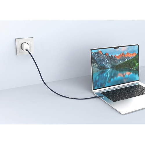 blue Cable de carga rápida 2 en 1 Arc RCS de 60W y 120 cm