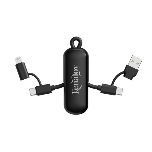 black Cable llavero Urban Vitamin Dublin 100W 4 en 1