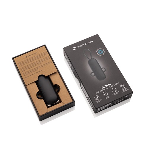 black Cable llavero Urban Vitamin Dublin 100W 4 en 1