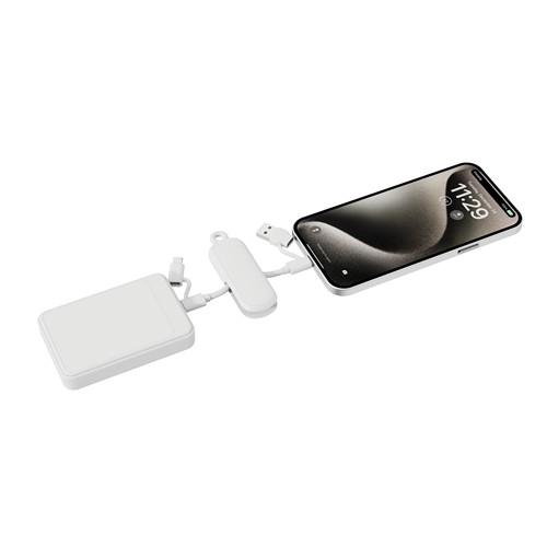 white Cable llavero Urban Vitamin Dublin 100W 4 en 1
