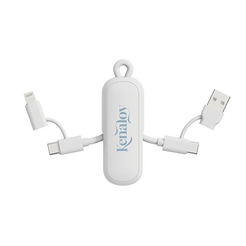 white Cable llavero Urban Vitamin Dublin 100W 4 en 1