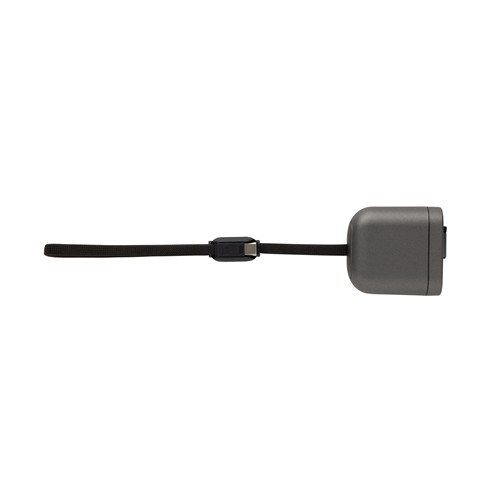 gray Cable de carga rápida 100W retráctil reciclado Spira RCS