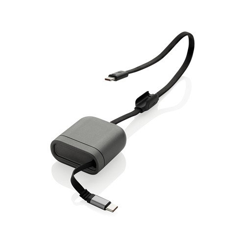 CABLE DE CARGA RÁPIDA 100W RETRÁCTIL RECICLADO SPIRA RCS