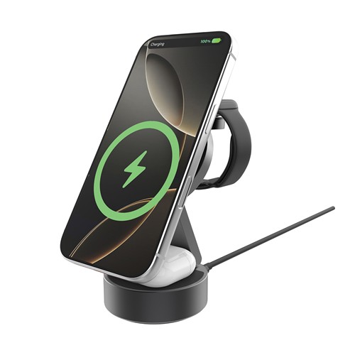 Cargador inalámbrico ultrarrápido 3 en 1 Quantum RCS 25W