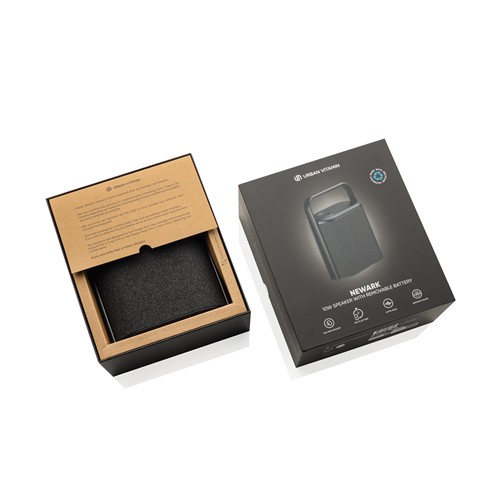 black Altavoz Urban Vitamin Newark RCS 10W con batería extraíble