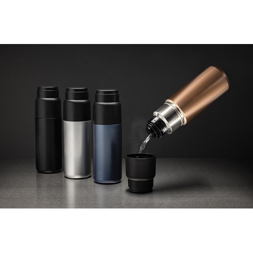 black Termo reciclado Thermocup RCS con taza de 500 ml
