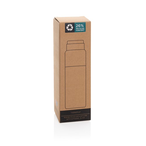 plateado Termo reciclado Thermocup RCS con taza de 500 ml