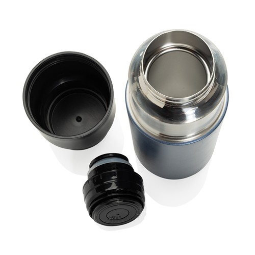 azul marino Termo reciclado Thermocup RCS con taza de 500 ml