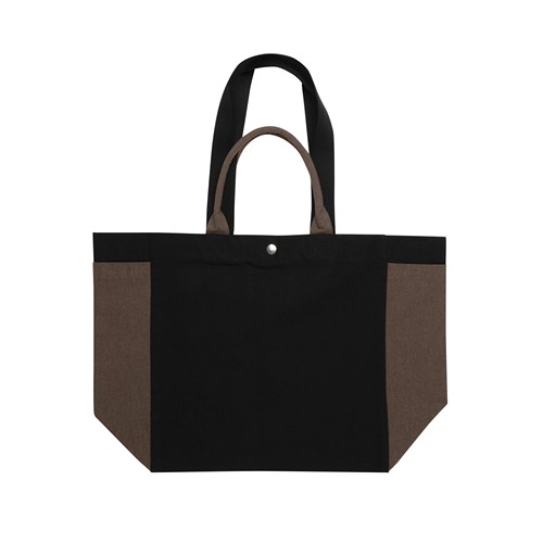 black Bolsa de compra BEAU AWARE™ de lona reciclada 400 g/m²