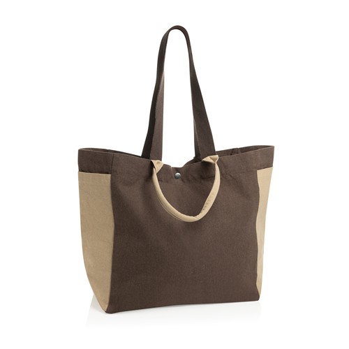 marrón Bolsa de compra BEAU AWARE™ de lona reciclada 400 g/m²