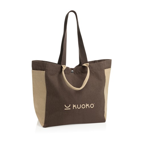 marrón Bolsa de compra BEAU AWARE™ de lona reciclada 400 g/m²