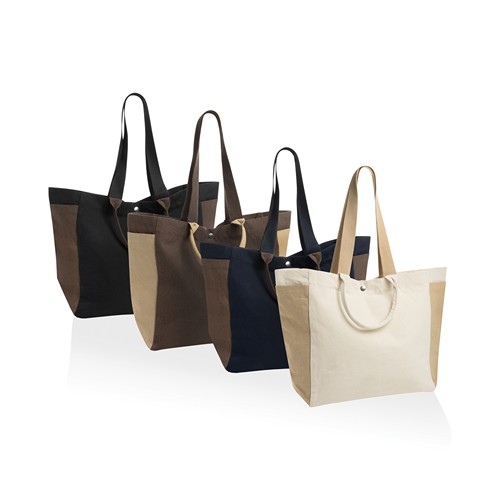 marrón Bolsa de compra BEAU AWARE™ de lona reciclada 400 g/m²