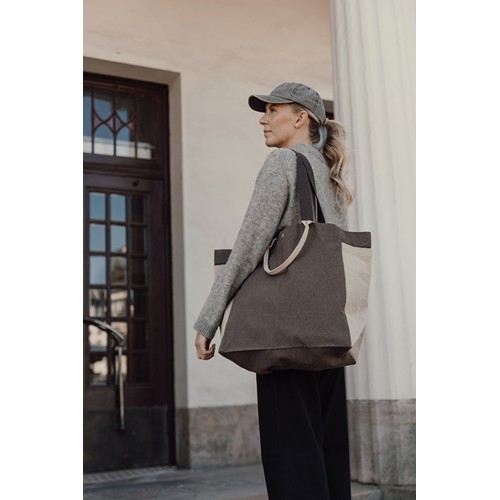 marrón Bolsa de compra BEAU AWARE™ de lona reciclada 400 g/m²