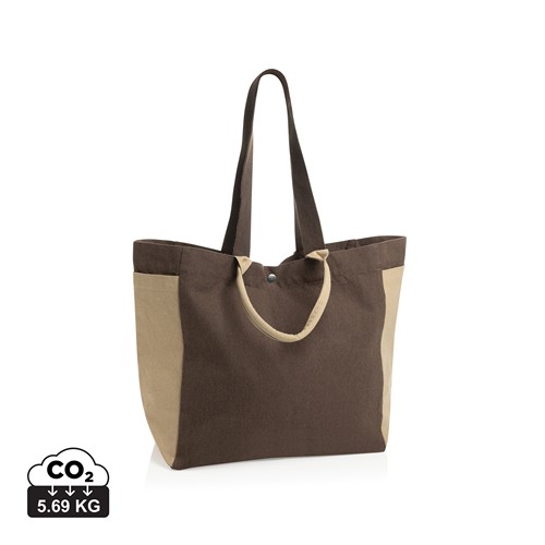 marrón Bolsa de compra BEAU AWARE™ de lona reciclada 400 g/m²