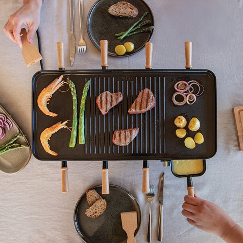 black Raclette Gourmet Party para 8 personas BOSKA (UE tipo F)