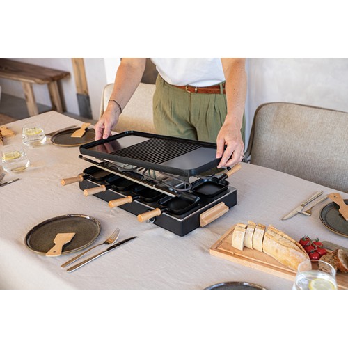 black Raclette Gourmet Party para 8 personas BOSKA (UE tipo F)