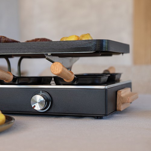 black Raclette Gourmet Party para 8 personas BOSKA (UE tipo F)